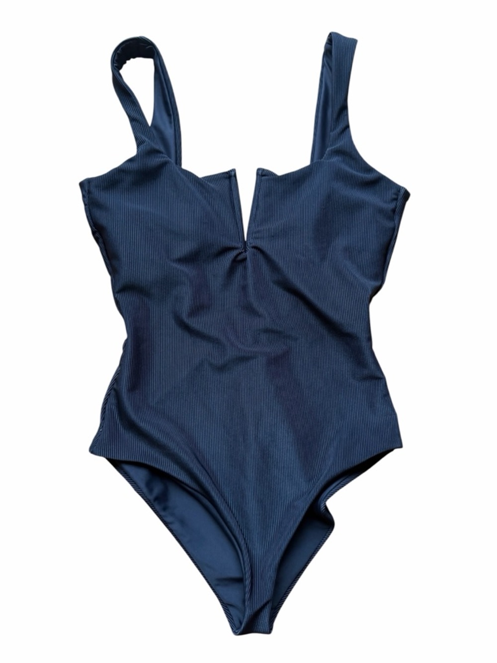 Beach Riot Tropez Ribbed One Piece Swim Black Size medium